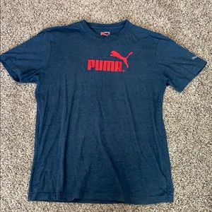 Navy and red Puma tee